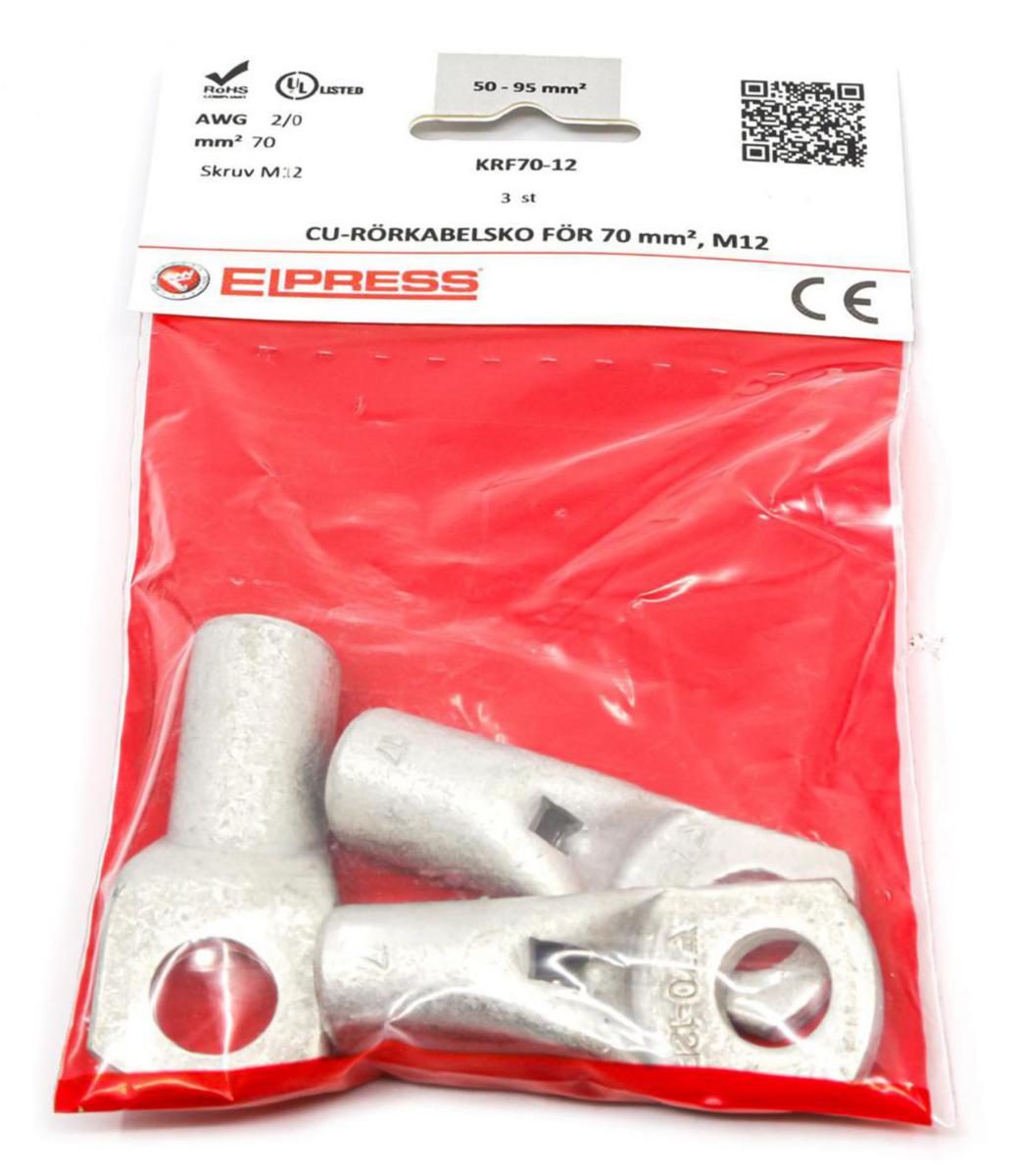 Pipe cable lug KRF, consumer FP - CU TUBE TERMINAL TYPE F KRF70-12-CP