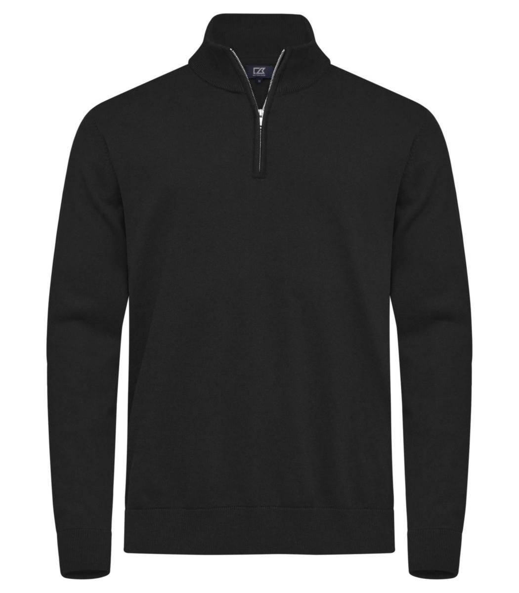 Tröja Cutter & Buck 355428 Oakville - TRÖJA C&B OAKVILLE 355428 HALVZIP SVART STL L