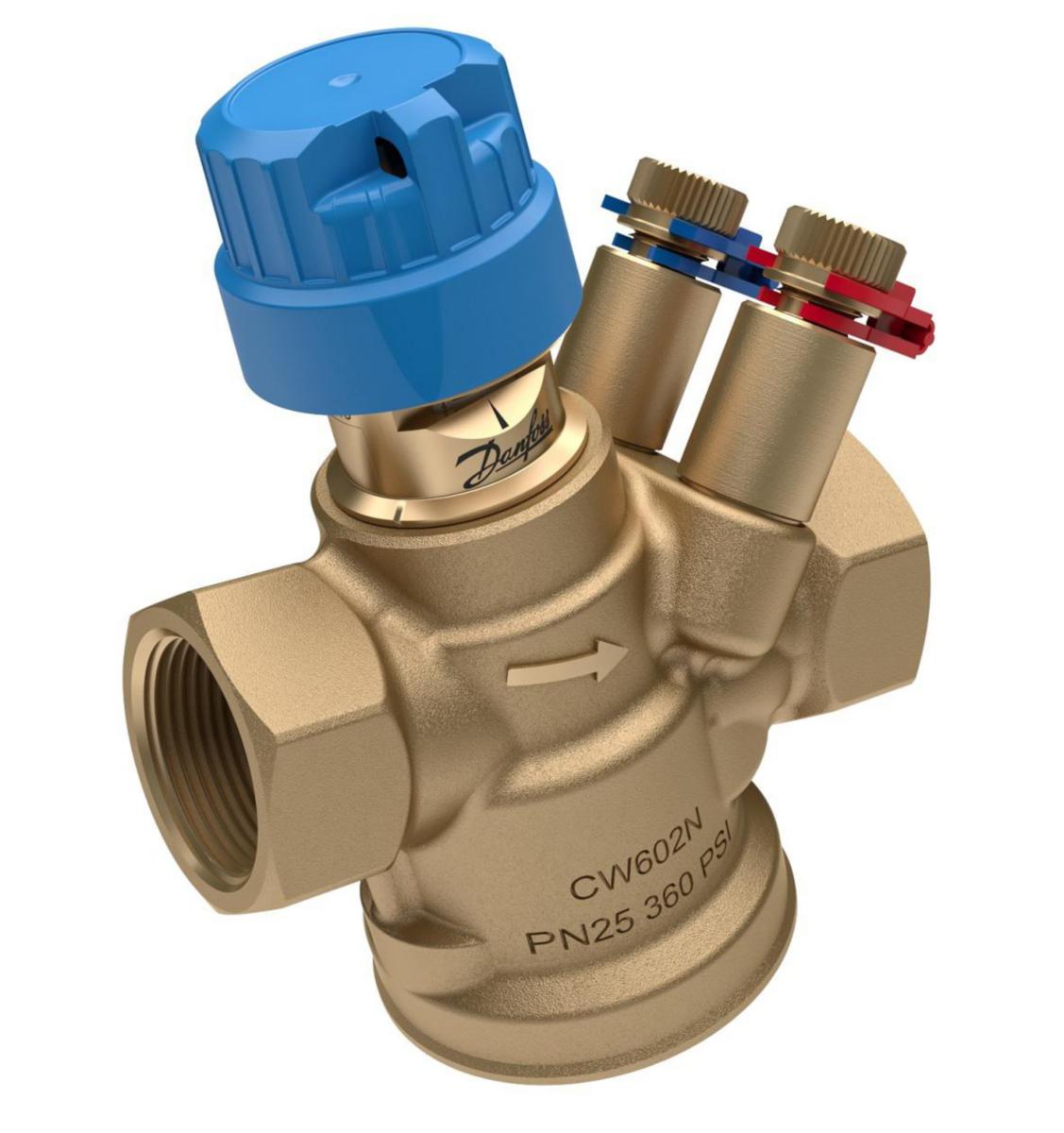 Styrventil, AB-QM 4.0, Danfoss - DN20 AB-QM 4.0 HF STYRVENTIL DANFOSS RP20 PN25 M MÄTNIPPLAR