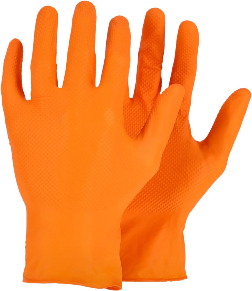 Engångshandske Tegera 84514 - ENGÅNGSHANDSKE TEGERA 84514 CHEMFORCE ORANGE STL 7