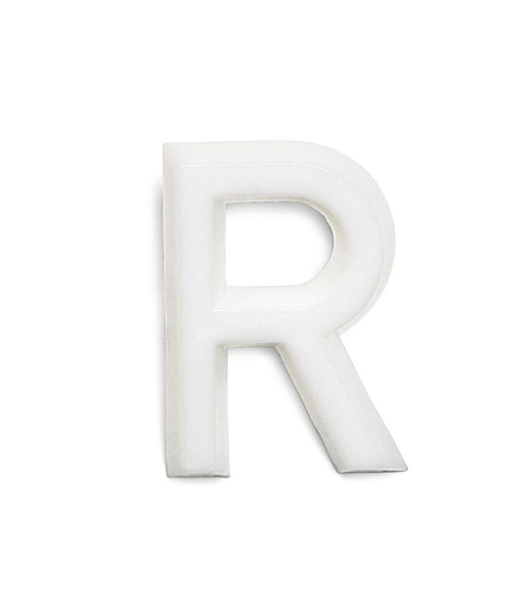 Bokstäver av plast 13 mm - BOKSTÄVER 13 MM R