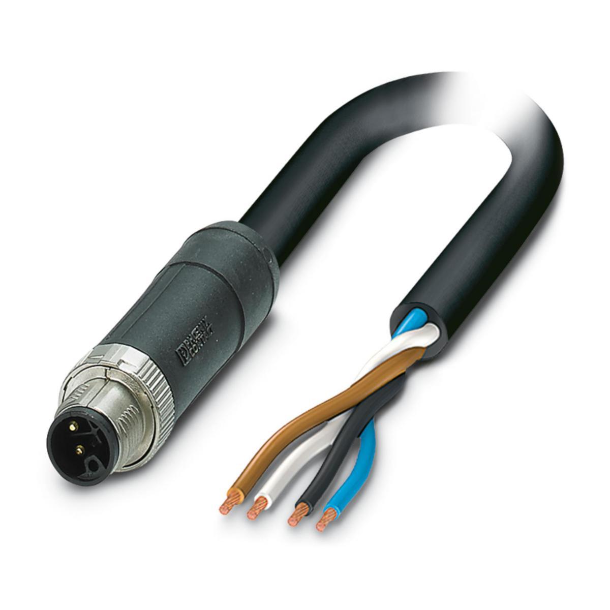 Strömkabel M12 - STRÖMKABEL M12 5METER SAC-4P-M12MSL/ 5,0-PUR