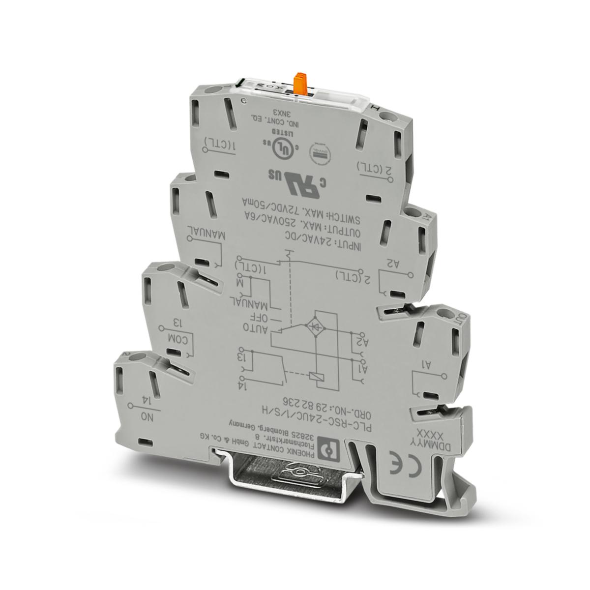 Relä PLC-RSC komplett med sockel - INTERFACERELÄ 24VAC PLC-RSC- 24UC/ 1/S/H
