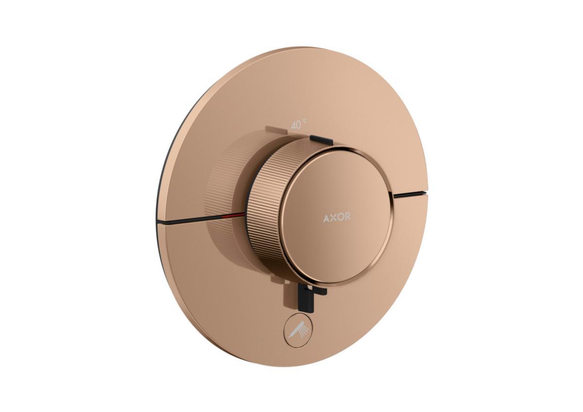 Inbyggnadsblandare AXOR ShowerSelect ID Round, Hansgrohe - HANSGROHE INBYGGNADSBL. AXOR SHOW.SEL ID ROUND POL.RÖDGULD