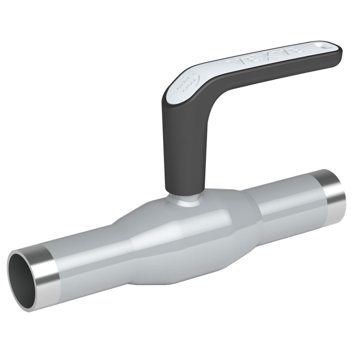 Fully welded ball valve, Vexve Series 230X, stainless steel with weld ends, reduced flow design - STAINLESS STEEL BALL VALVE DN20 PN40 WELDED ENDS