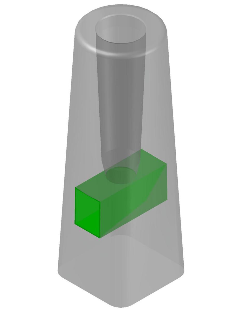 Base plate for lighting posts CETONG - FOOT CETONG 133/1000 GREEN