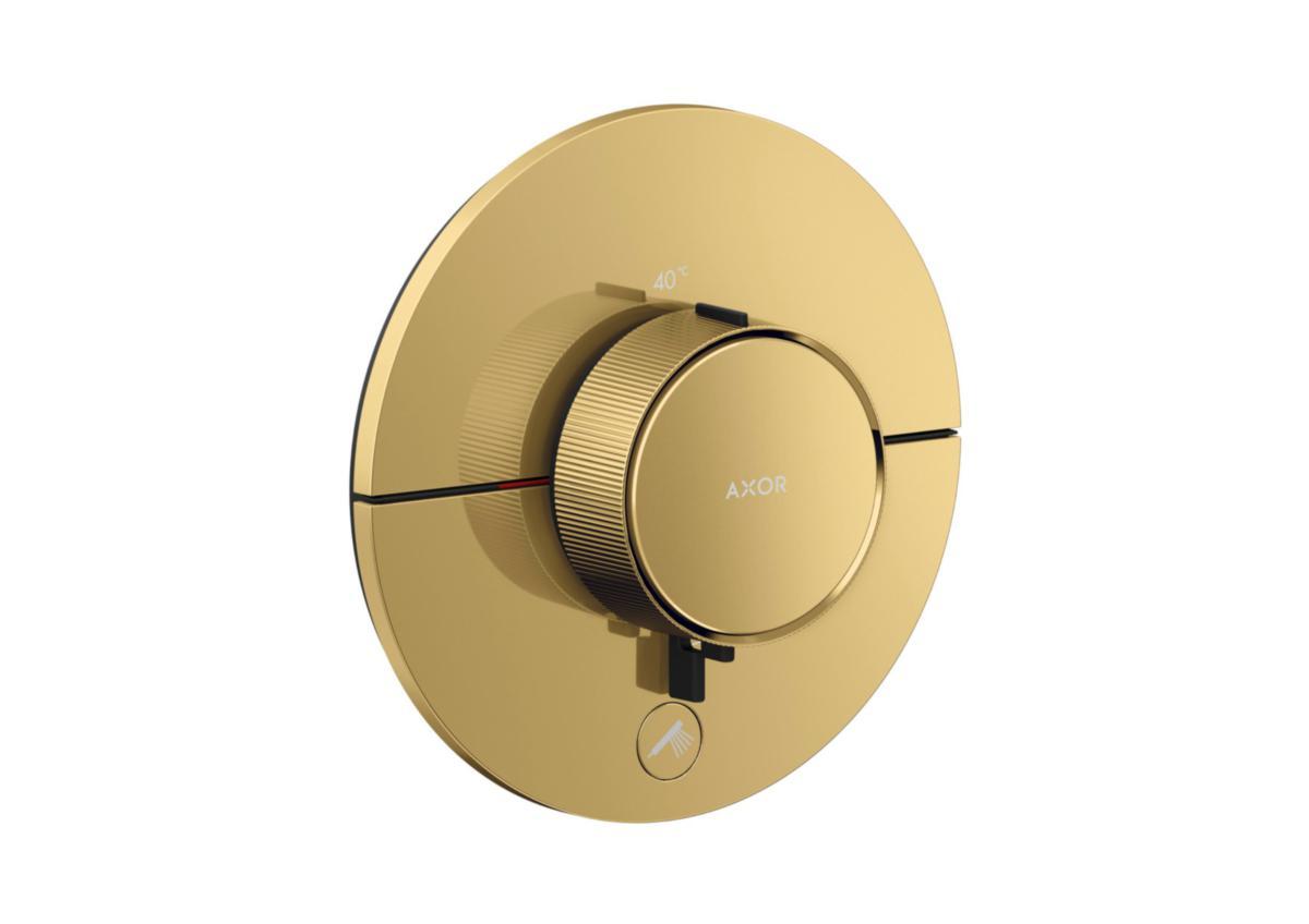 Inbyggnadsblandare AXOR ShowerSelect ID Round, Hansgrohe - HANSGROHE INBYGGNADSBL. AXOR SHOW.SEL ID ROUND POL.GULD-OPT