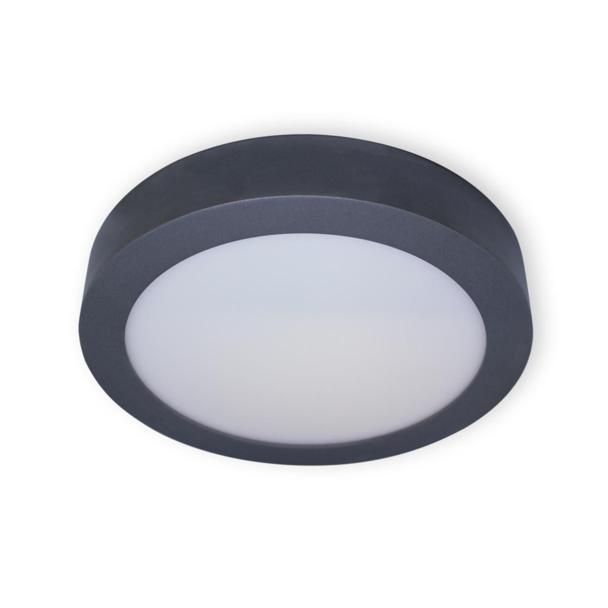 Interiörarmatur LED Valox utanpåliggande rund - LED PANEL IP20 14W 830/840 GRÅ ALSD240HPP/DW