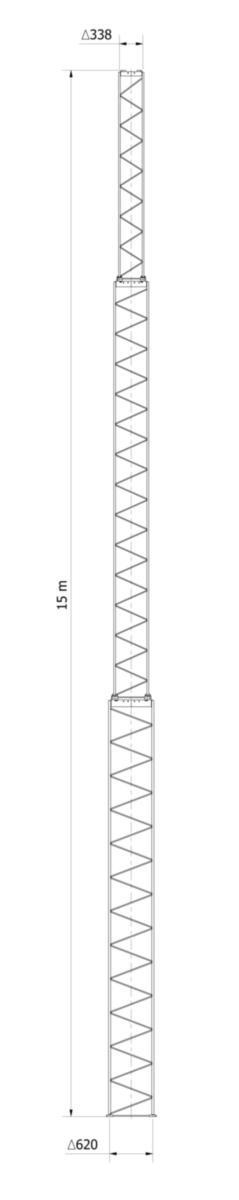 Fackverksmast COMPACT - FACKVERKSMAST COMPACT 15/620 TCL100150620