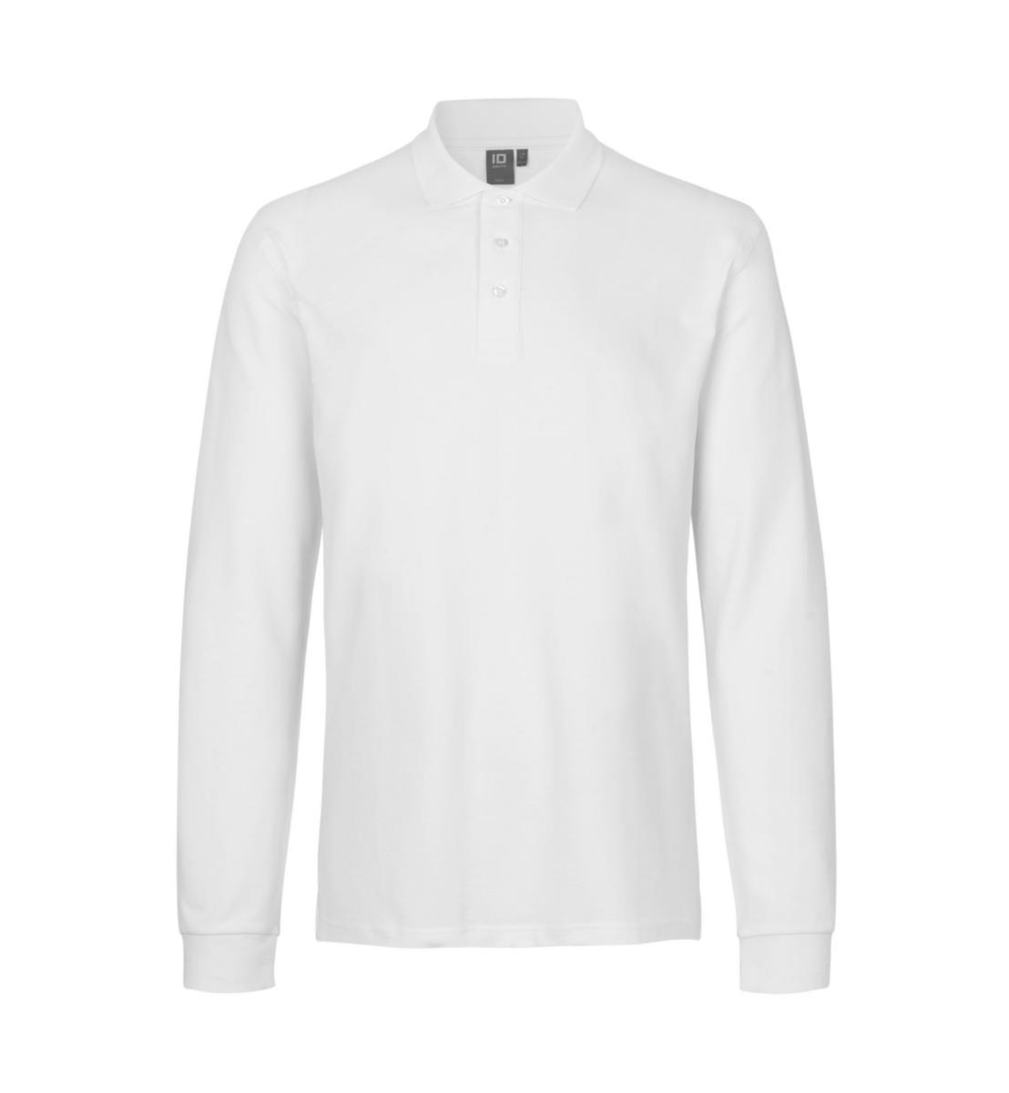 Pikétröja ID identity 0544 - PIKÉTRÖJA ID 0544 STRETCH L-ÄRM VIT STL L