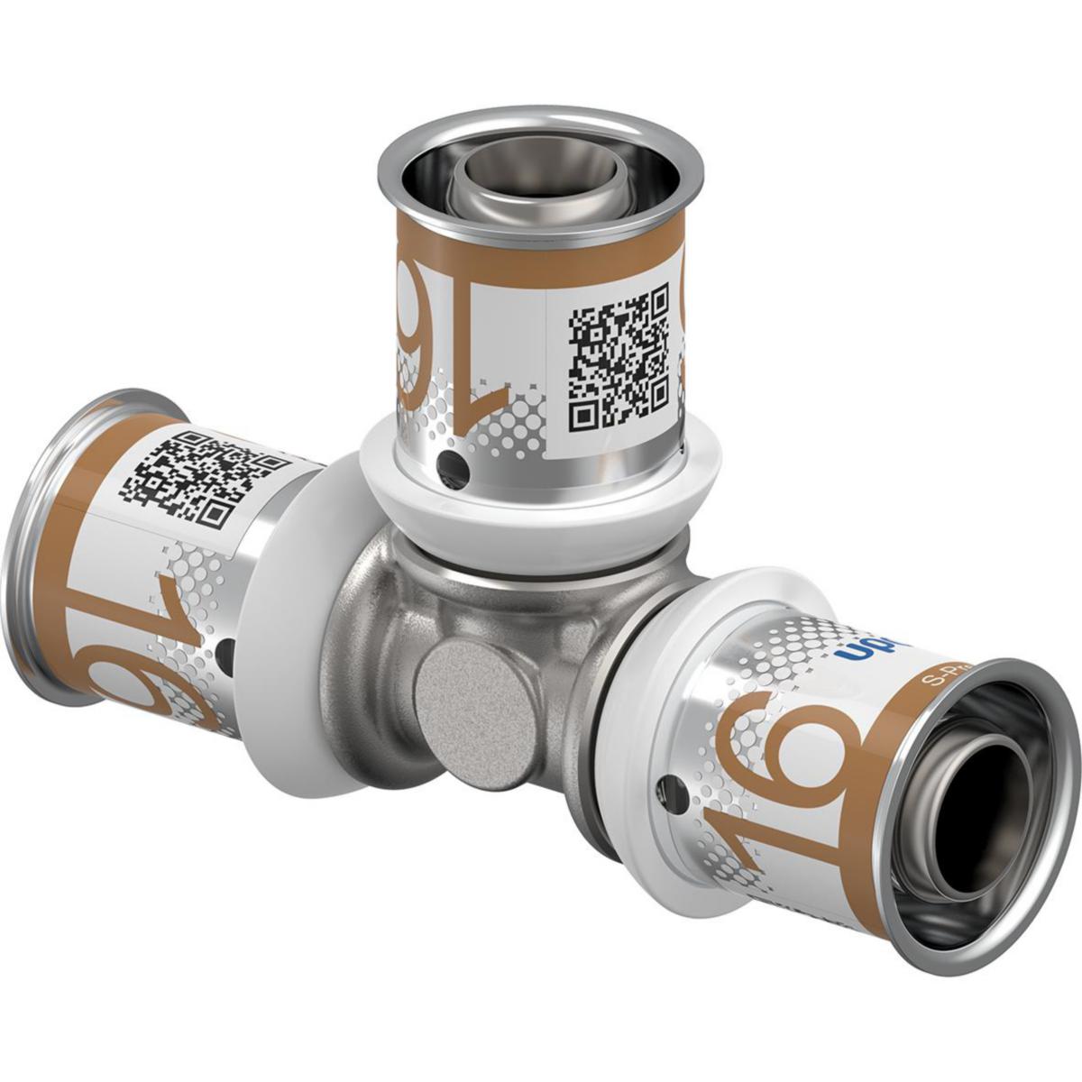 T-rör, S-Press PLUS, Uponor - UPONOR S-PRESS PLUS T-RÖR 16-16-16