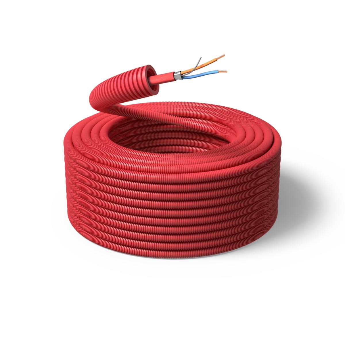 Flex hose on Coil, Fire alarm cable FP200 GOLD, Halogen-free, PM flex - CONDUIT FP200 GOLD 2X1 LSZH