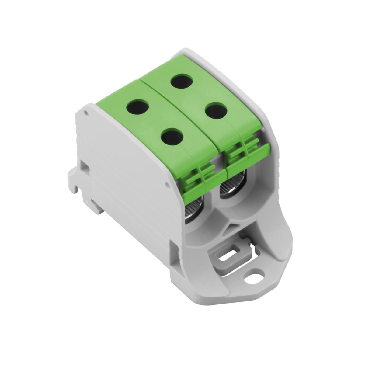 Fördelningsplint WPD X30-X33 - PLINT AL/CU 2X50 GRÖN WPD 230 2X50/2X50 GN