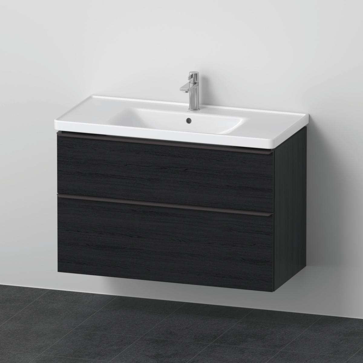 Kommodpaket D-Neo lådor, Duravit - DURAVIT KOMMODPAKET D-NEO 100X48, SVART EK, 2 LÅDOR