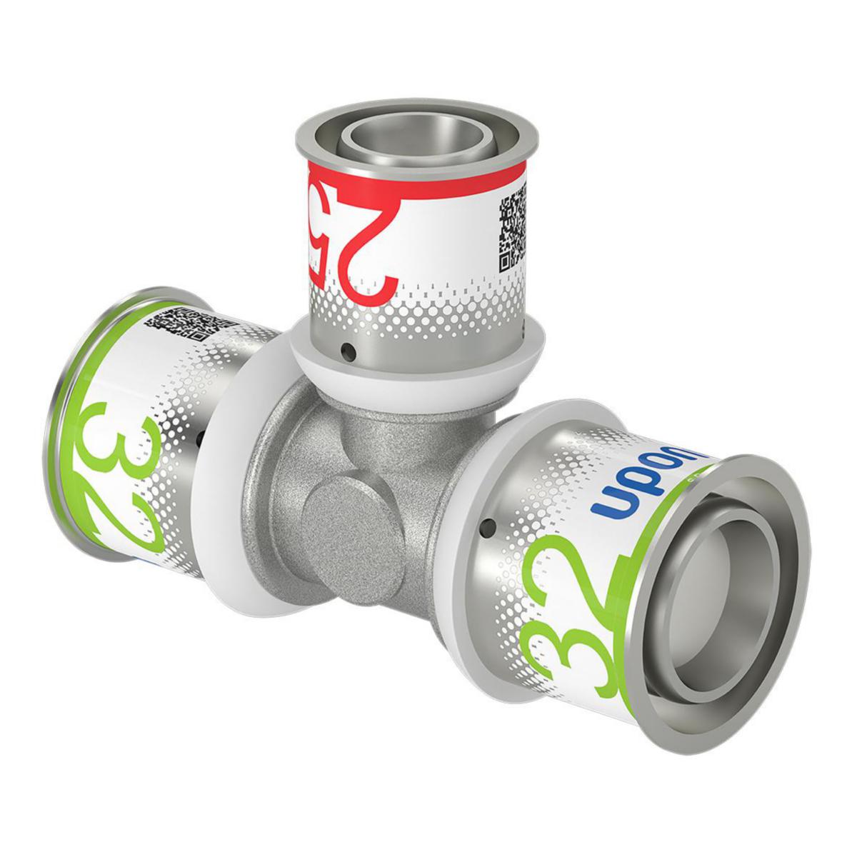 T-pipe, S-Press PLUS reduced, Uponor - S-PRESS PLUS TEE REDUCER 32-25-32