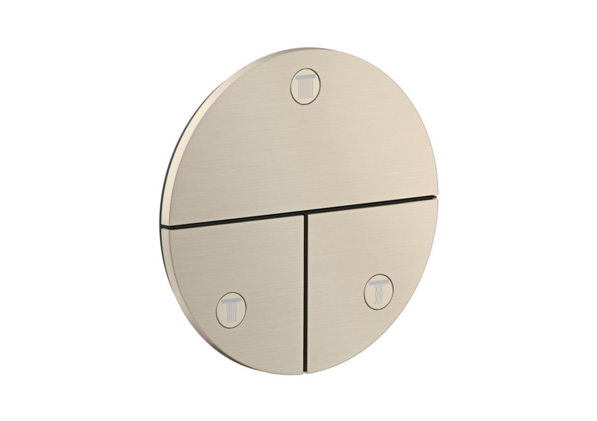 Avstängningsventil Axor ShowerSelect ID Round, Hansgrohe - HANSGROHE AVSTÄNGN.VENTIL AXOR SHOW.SEL ID ROUND BORST.NICKEL