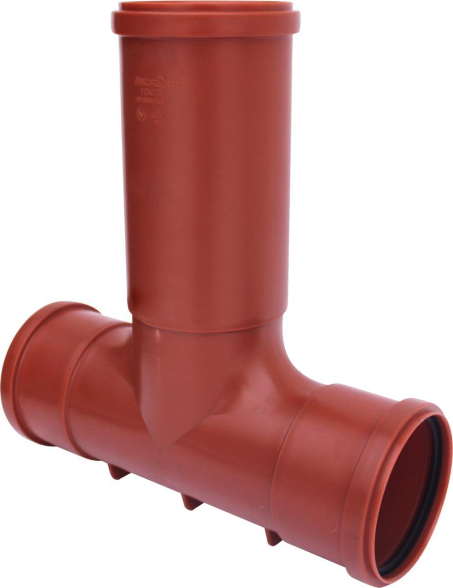 Chamber rodding tee PP, Pipelife - 110/110 RODDING TEE PIPELIFE PP, 3 SOCKETS, 110MM RISER