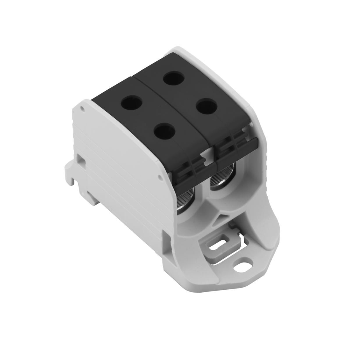Fördelningsplint WPD X30-X33 - PLINT AL/CU 2X50 SVART WPD 230 2X50/2X50 BK