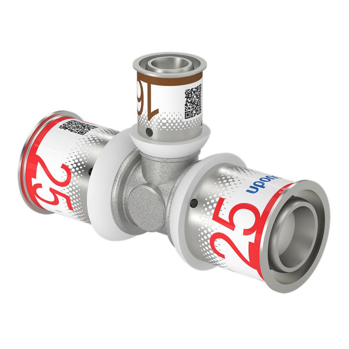 T-pipe, S-Press PLUS reduced, Uponor - S-PRESS PLUS TEE REDUCER 25-16-25