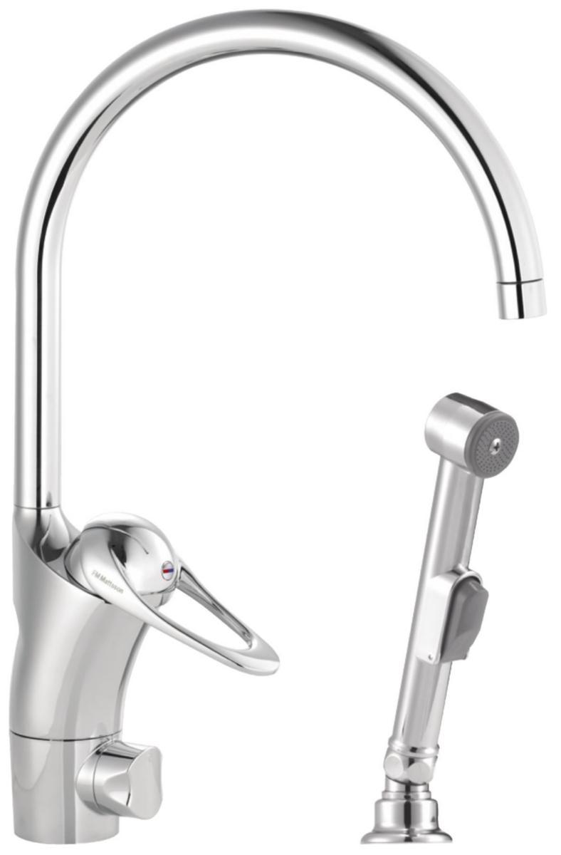 Kitchen Mixer 9000E II, 8006-, FMM - FMM 9000E II KITCHEN MIXER WITH SIDE SHOWER,  WITH DWV