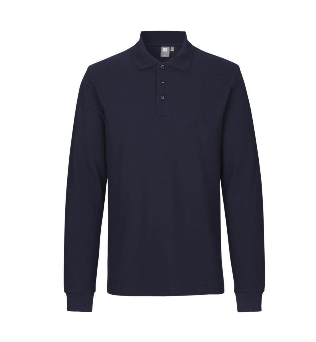 Pikétröja ID identity 0544 - PIKÉTRÖJA ID 0544 STRETCH L-ÄRM MARINBLÅ STL 4XL