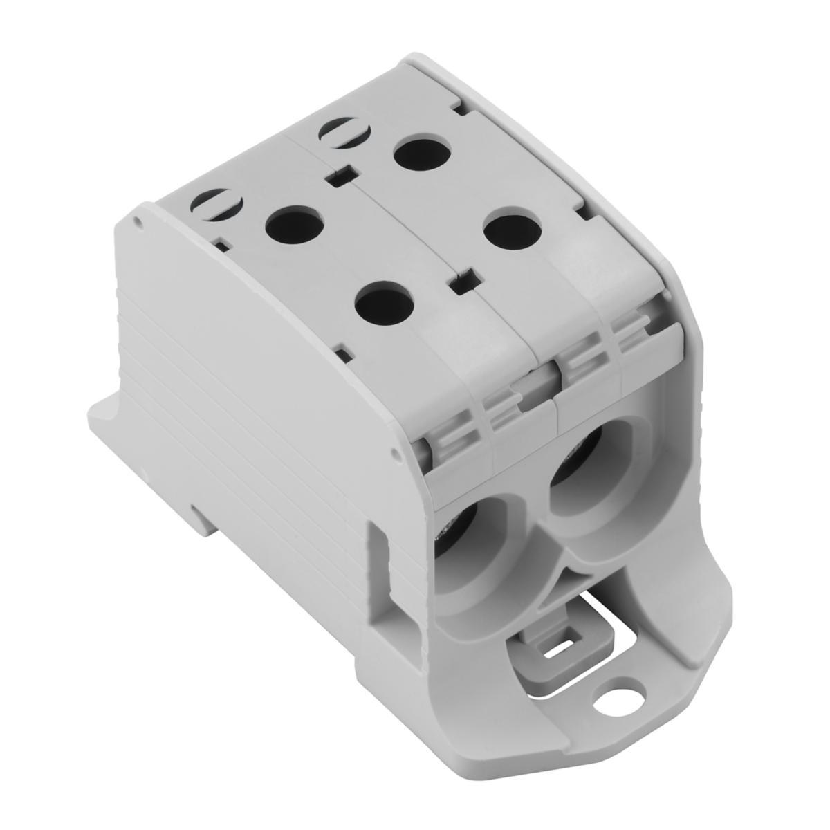 Fördelningsplint WPD X30-X33 - PLINT AL/CU 2X95 GRÅ WPD 231 2X95/2X95 GY