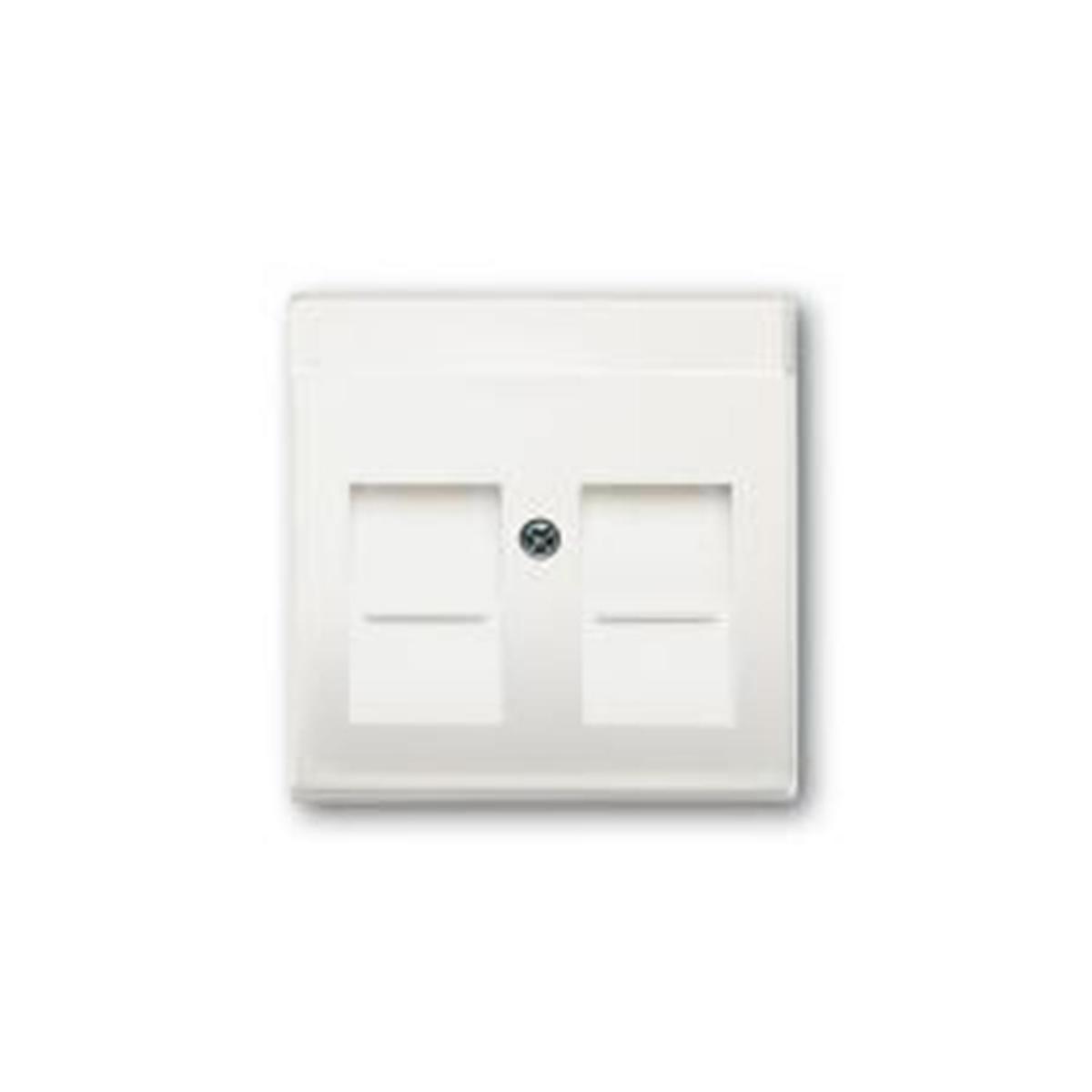 Centrumplatta Impressivo 2xRJ45 - CENTRUMPLATTA 2XRJ45 MATT VIT 1800-884