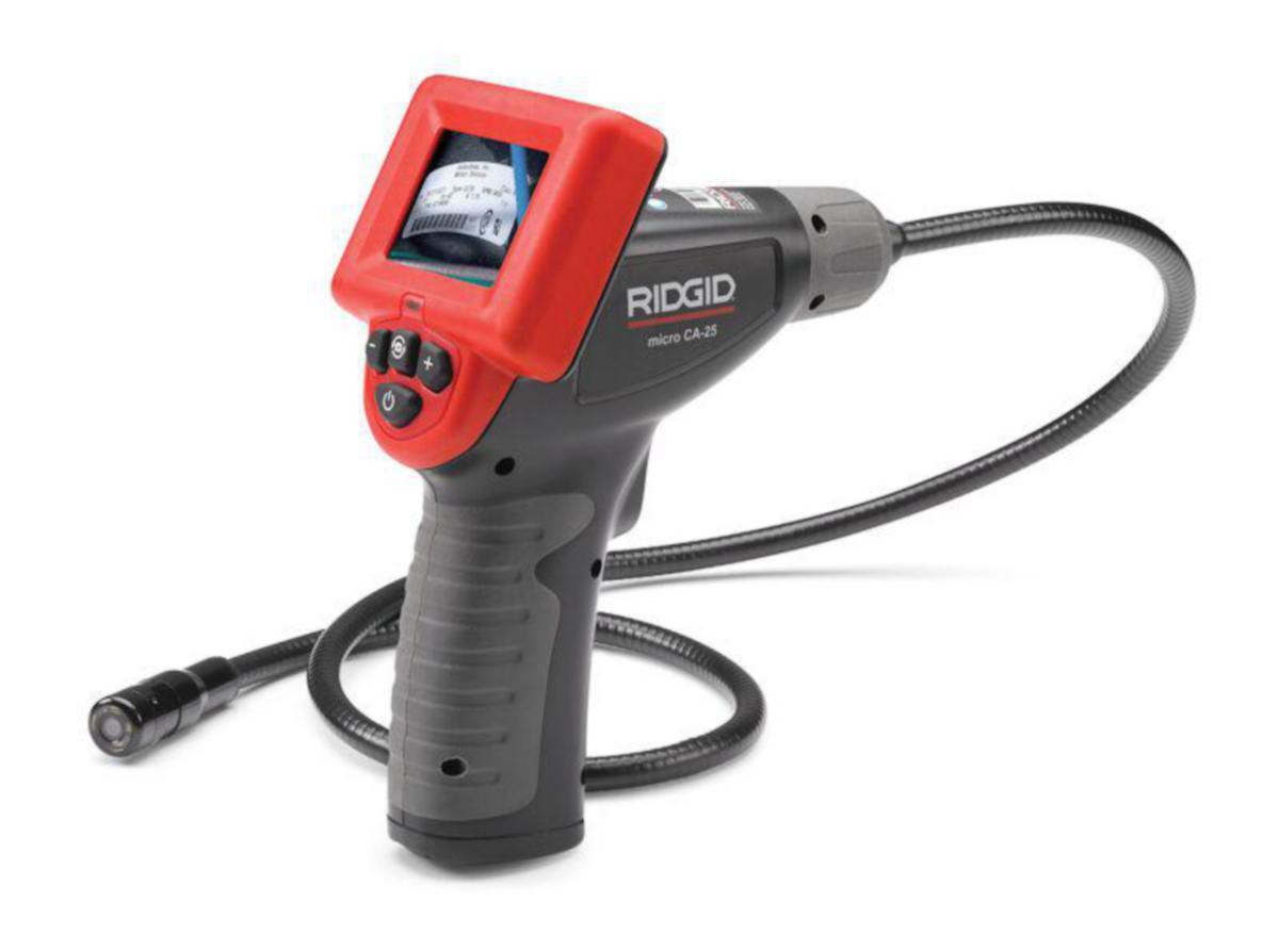 Inspektionskamera Ridgid Micro CA-25 - INSPEKTIONSKAMERA RIDGID CA-25 90CM KABEL 2.4LCD. 4AAA BATT.