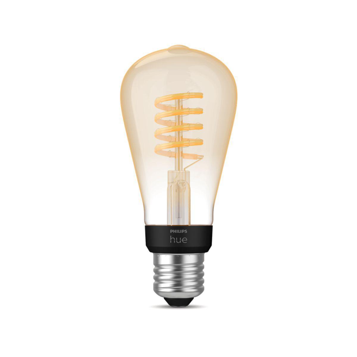 Ljuskälla Edison E27 HUE - PHILIPS HUEWA FIL ST64 E27 7W ST64 2200-4500K TW E27 550L