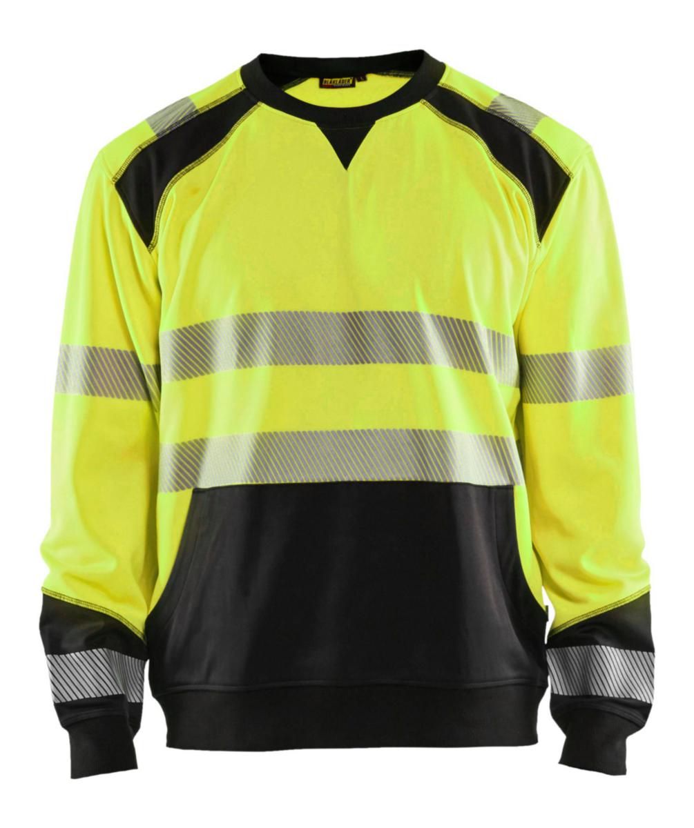 Sweatshirt Blåkläder 3541-2528 - HIGH VIS SWEATSHIRT BLK 3541-2528 YELLOW/BLACK M