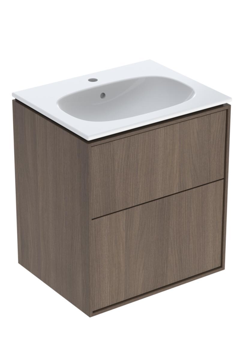 Ifö Sense Art smal set kommod - IFÖ SENSE ART MÖBELPAKET SMAL 2 LÅD,VALNÖT B59,T48,M.TV.ST.