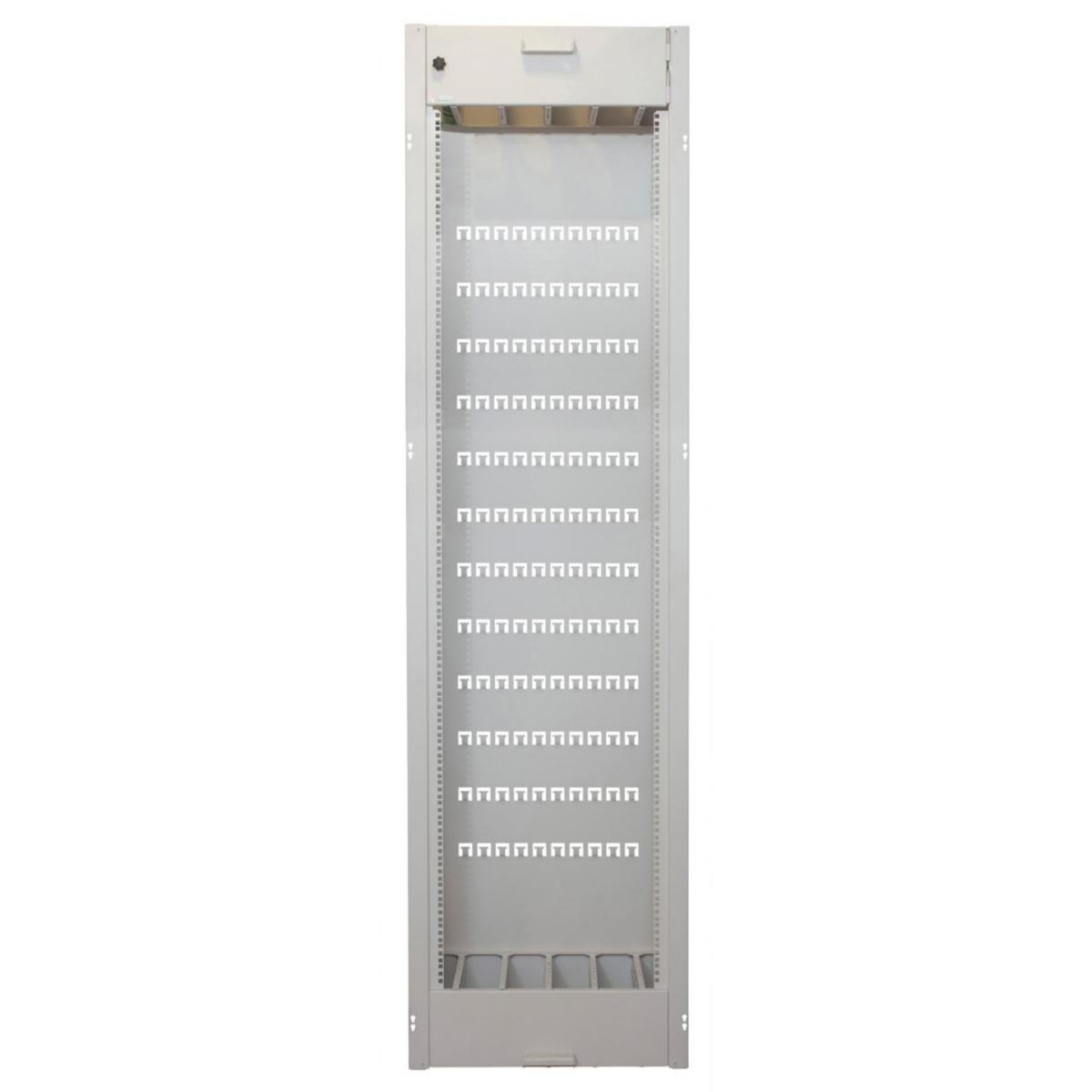 Skarvstativ N3S 2200, Nexans - GOLVSTATIV 19" HE50 D300 N3S SKARV VIT B600xD300xH2200