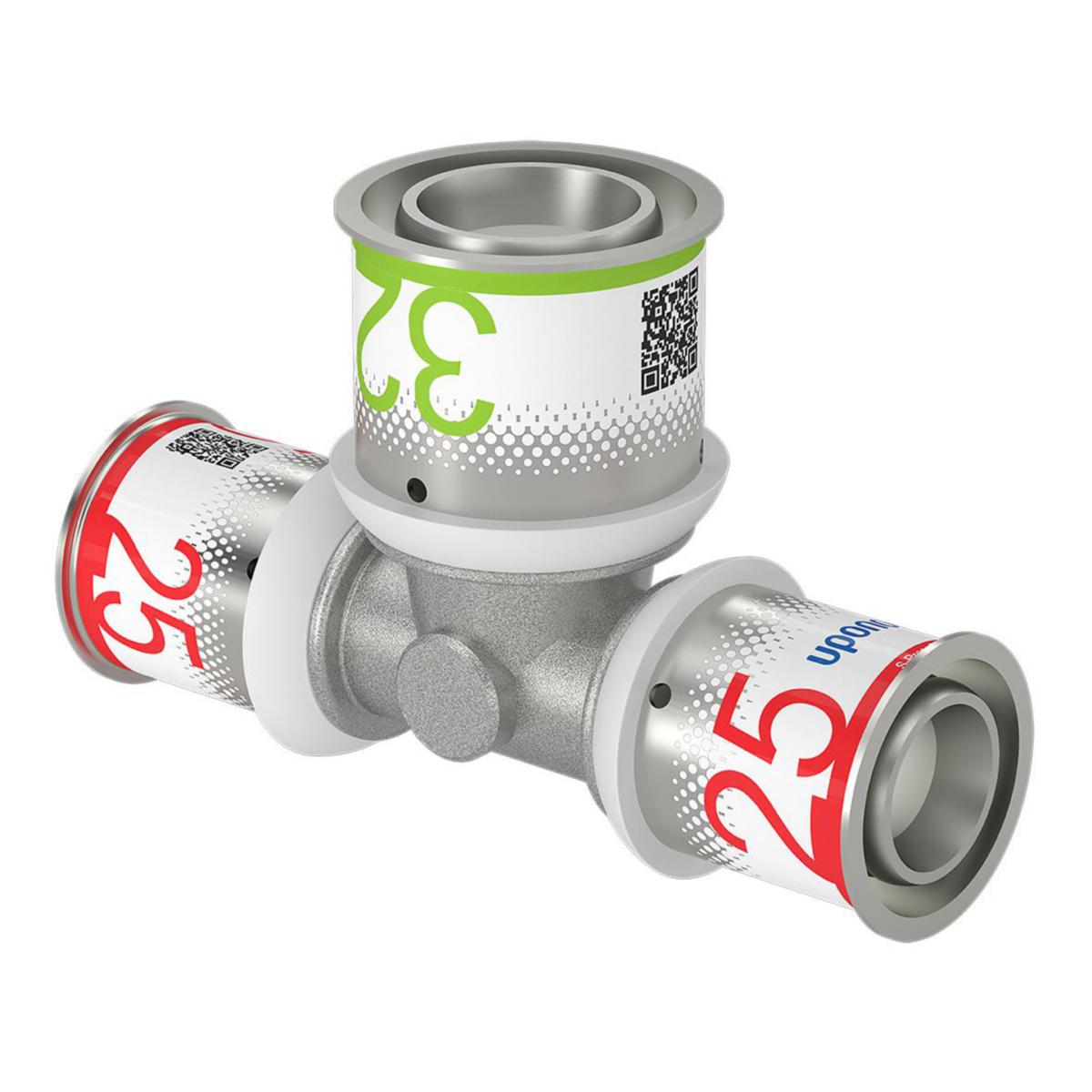 T-pipe, S-Press PLUS reduced, Uponor - S-PRESS PLUS TEE REDUCER 25-32-25