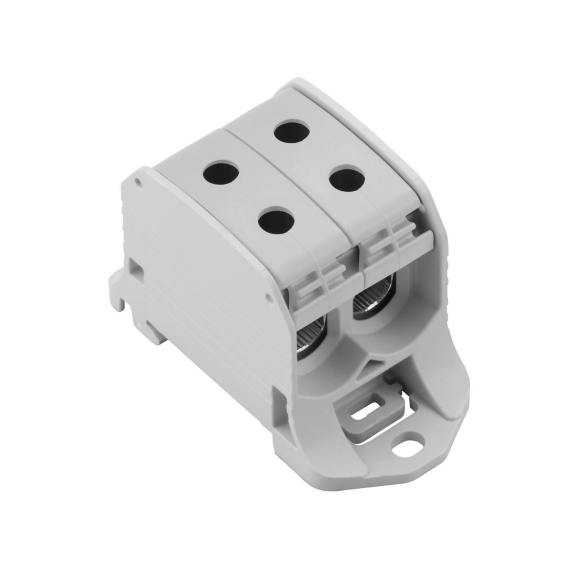 Fördelningsplint WPD X30-X33 - PLINT AL/CU 2X50 GRÅ WPD 230 2X50/2X50 GY