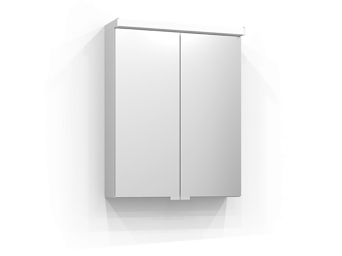 Spegelskåp Intro 55, Svedbergs - SVEDBERGS INTRO SPEGELSKÅP KIT 55 MATT VIT M LED PLÅT. 295057