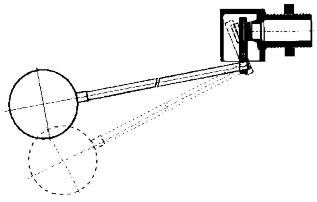 Float valve VYC, AVi 2240, a-collection - FLOAT VALVE AVI 2240 DN15 1.4401 M10 BUOY CONNECTION