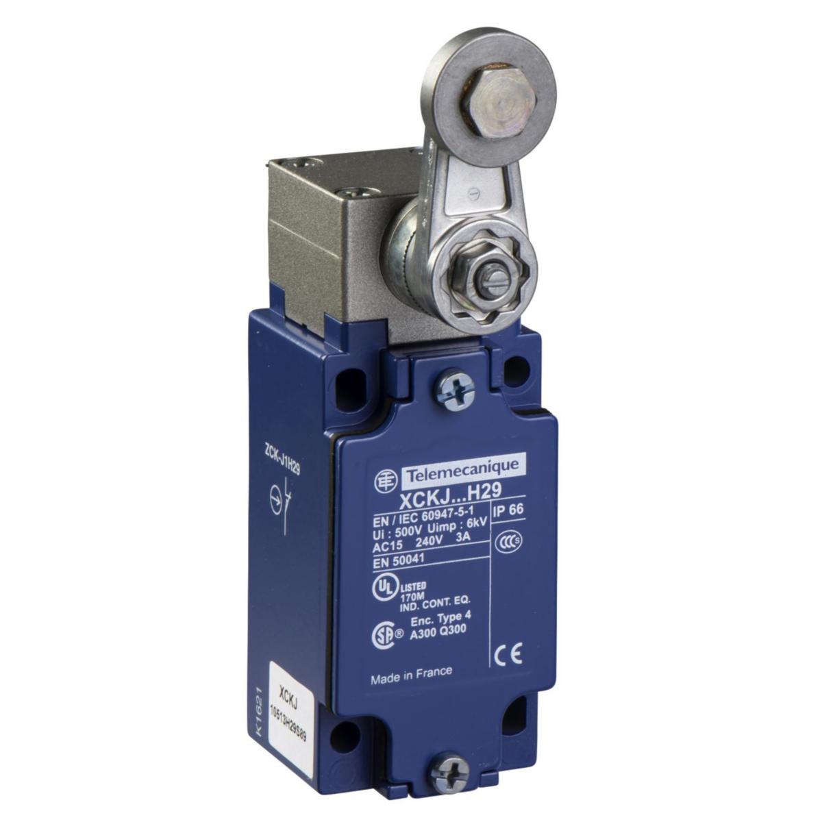 Gränslägesbrytare XCKJ105 - GRÄNSLÄGE ARM STÅLRULLE M12 XCKJ10513D