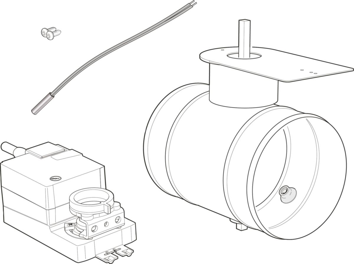Uteluftsventil OEK S20, Nibe - OEK S20 UTELUFTSVENTIL TILLBEHÖR TILL S735C NIBE