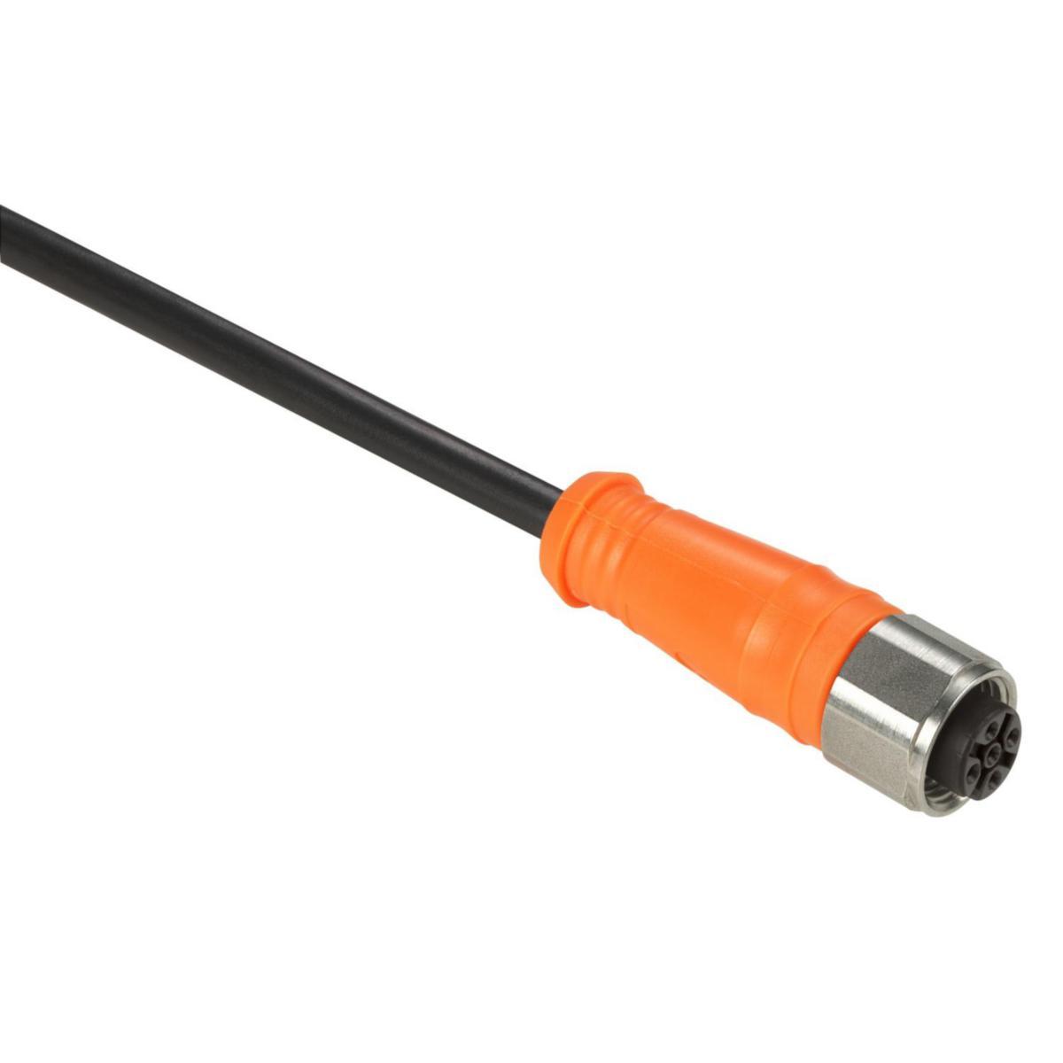 Kabel och kontaktdon PVC XZCPA - PVC KABEL M12 4P HONA RAK 5M XZCPA1141L5