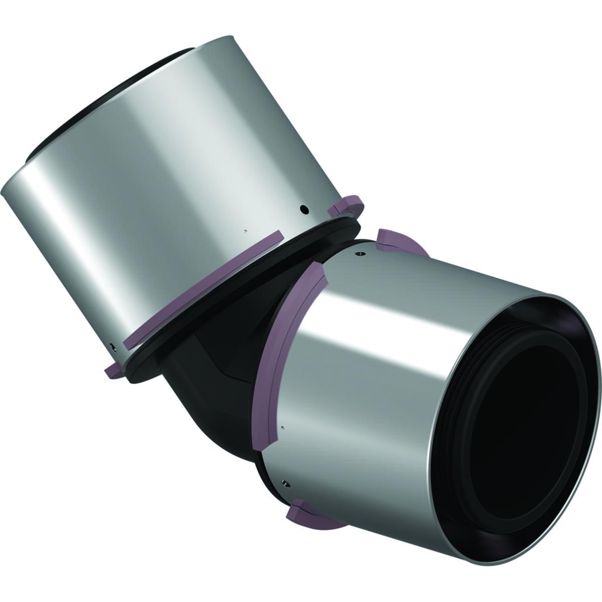 Angle 45GR. S-Press PPSU, Uponor - S-PRESS COMPOSITE ELBOW PPSU 45° 75-75