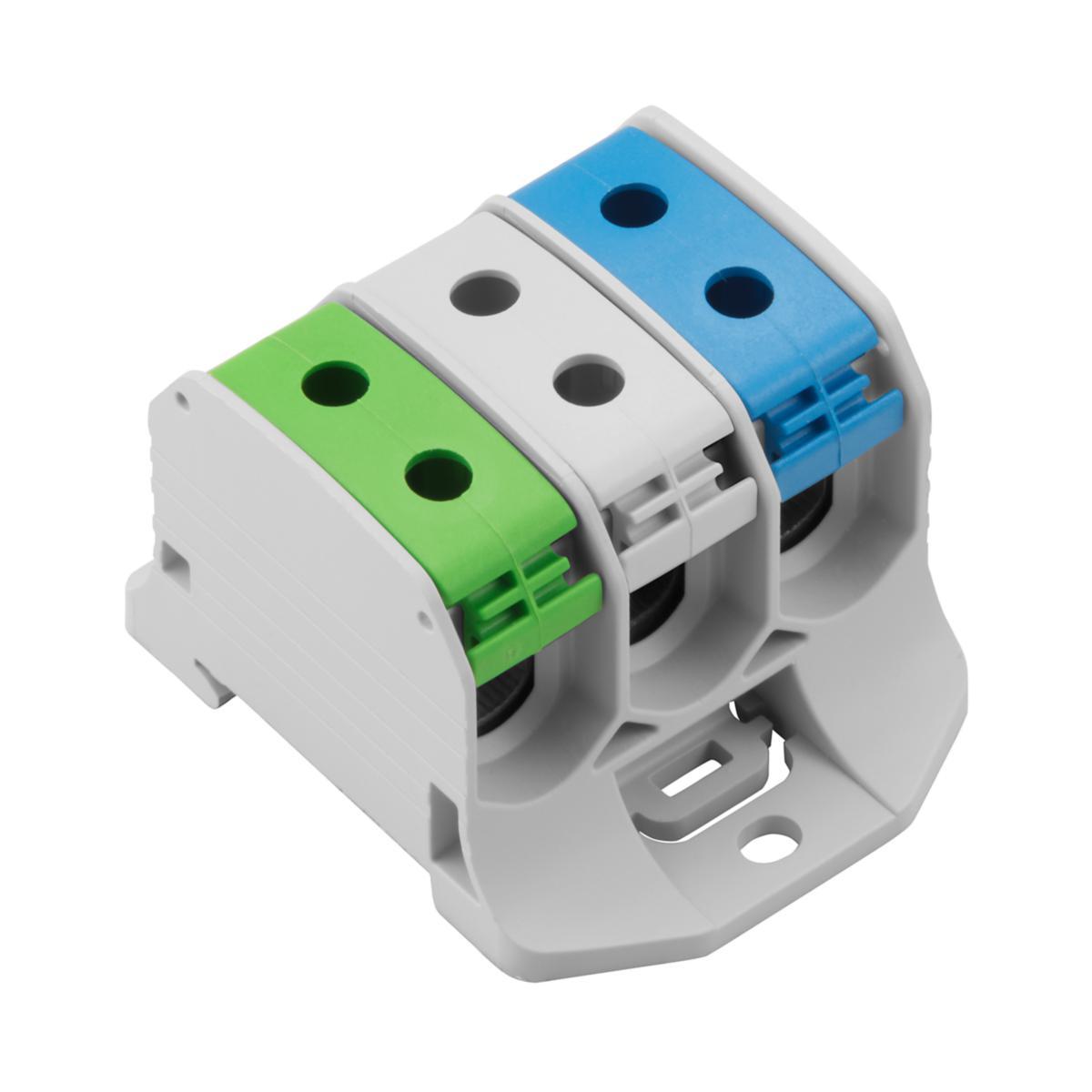 Fördelningsplint WPD X30-X33 - PLINT AL/CU 3X50 GR/BL/GRÖN WPD330 3X50/3X50 1XGY/1X