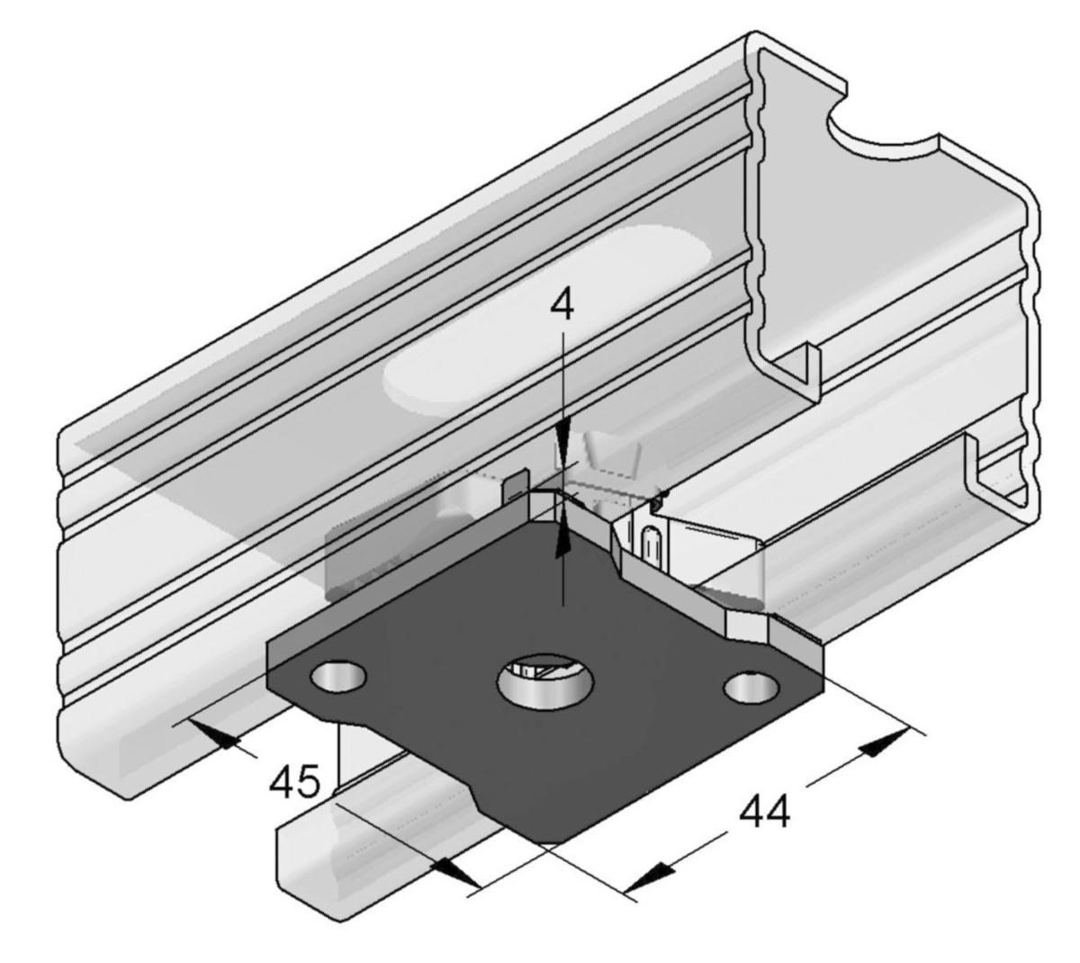 Pendulum nut EF 45, MEFA - EF CONNECTOR M8 ERGOFAST