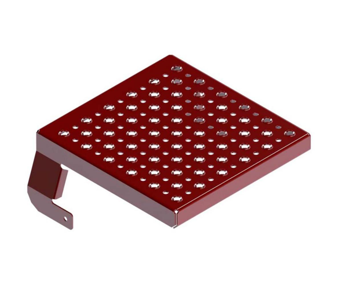 Fällbart vilplan fasadstege, CW Lundberg - FÄLLBART VILPLAN FASADSTEGE 390X410MM M-RÖD ( 370400 ) CW