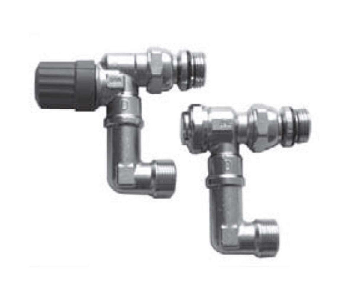 Radiatorkoppel Radikal FLX två-rörs, Danfoss - KOPPEL RADIKAL FLX 2 RÖRS 192N3332