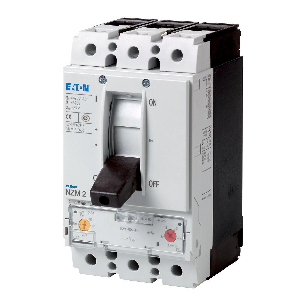 Effektbrytare typ NZM brytförmåga 25kA vid 415VAC - EFFEKTBR.3-P 200A 50KA MOTORS NZMN1-M200