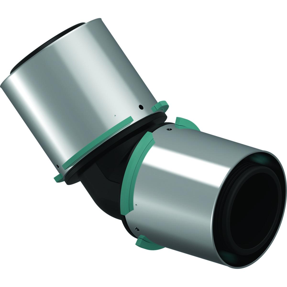 Angle 45GR. S-Press PPSU, Uponor - S-PRESS COMPOSITE ELBOW PPSU 45° 63-63