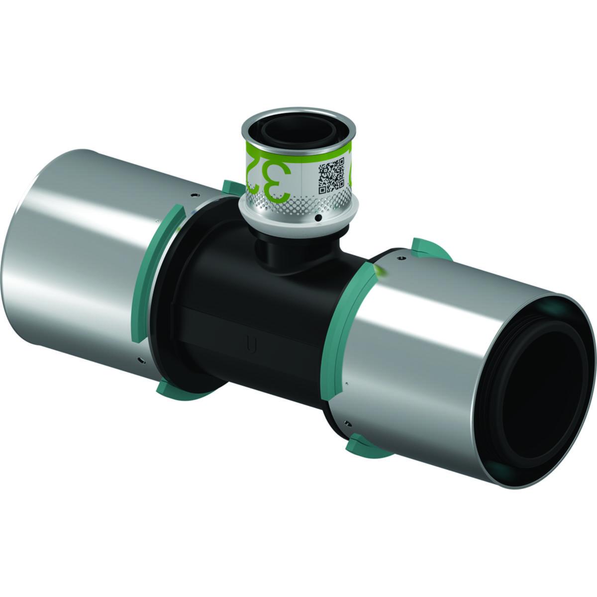 T-pipe, S-Press reduced PPSU, Uponor - S-PRESS COMPOSITE TEE PPSU 63-32-63
