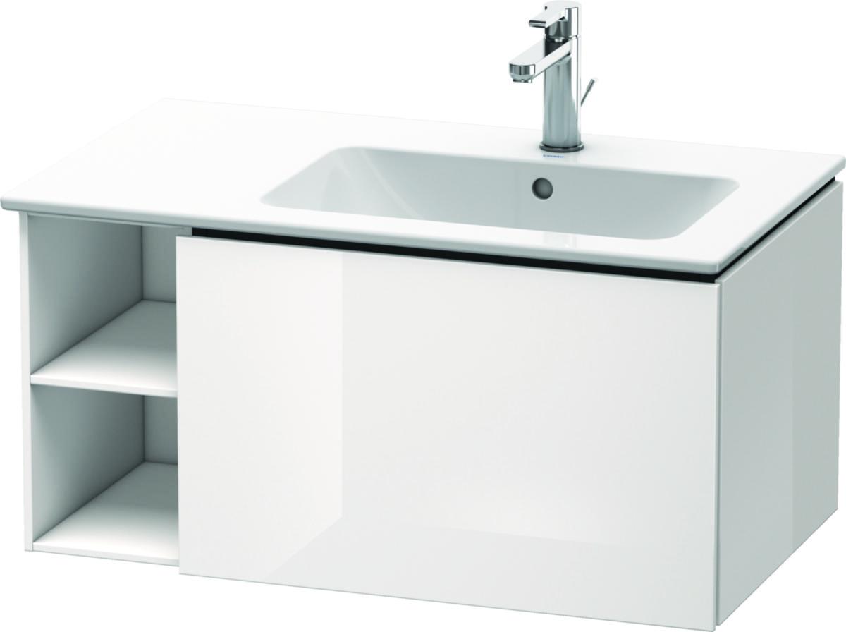 Underskåp L-Cube lådor, Duravit - DURAVIT UNDERSKÅP L-CUBE 82X48, VIT BLANK,1 LÅ,HYLLA VÄ