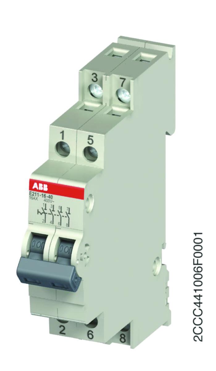 Strömställare till/från E211 - MANÖVERST TILL/FR 4P 25A 250V E211-25-40