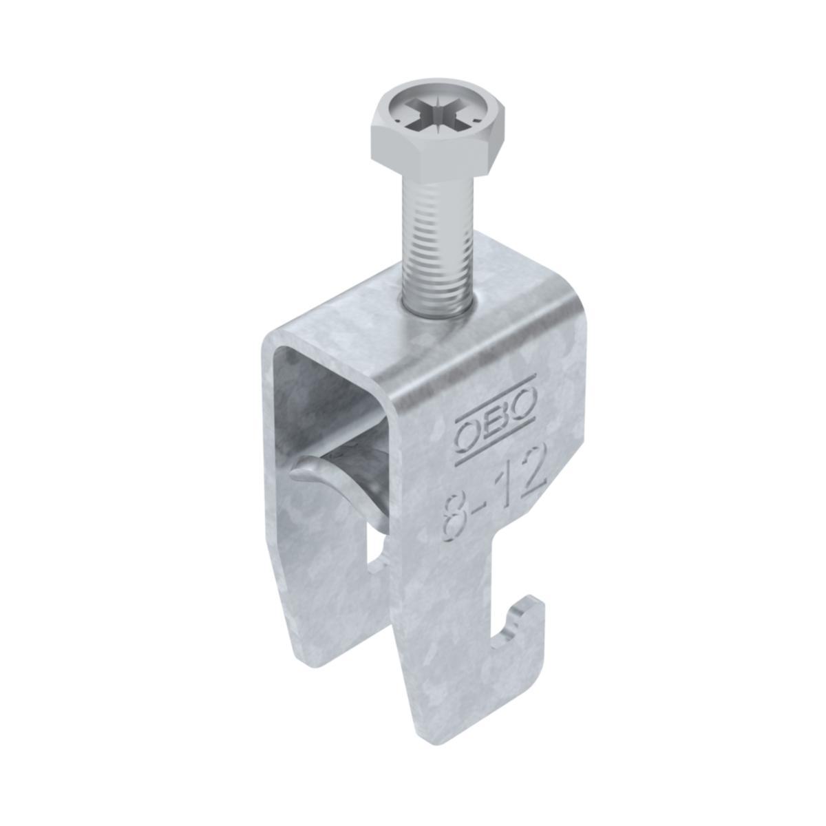 Kabelhållare VFZ enkel med metallmellanlägg U-profil - KABELHÅLLARE 08-12MM VFZ M U1 BS-U1-M-12 FT